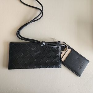 Bottega Veneta Multi function Wristlet Case Brand New with Box in Black.